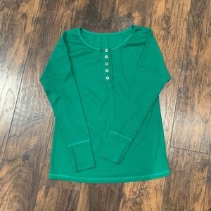 Green long sleeve top